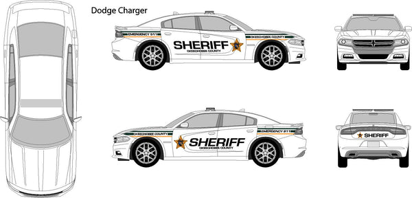 Dodge Charger Decal Graphics Kit – Medium