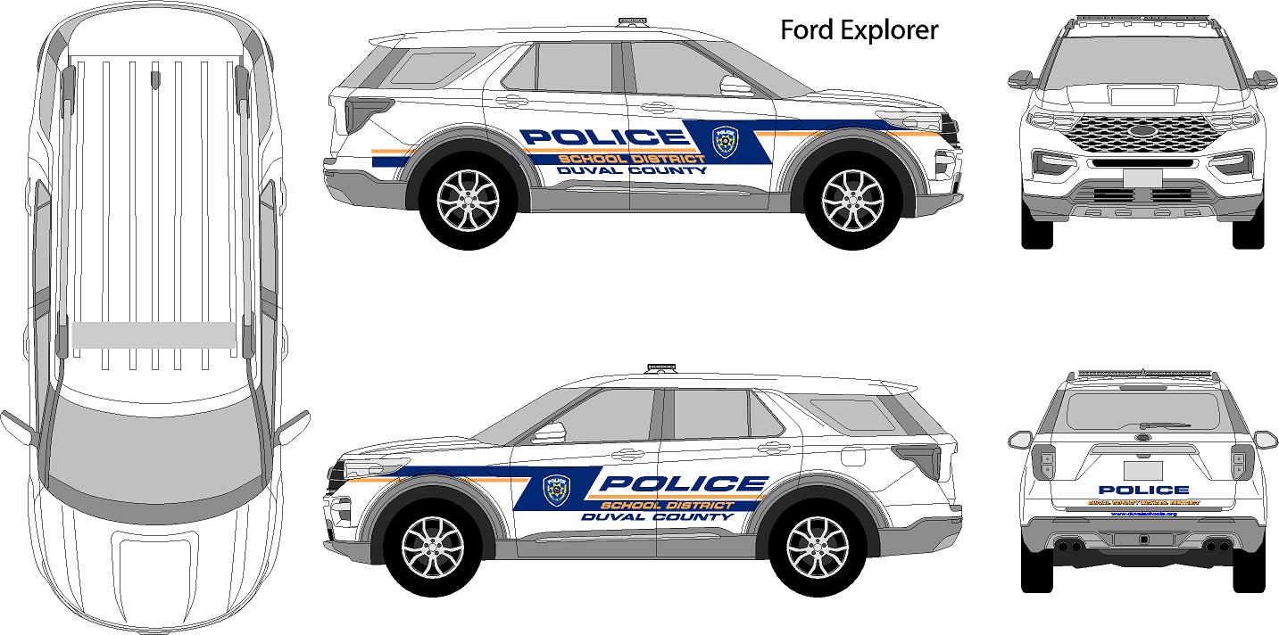 Ford Interceptor Decal Graphics Kit – Large