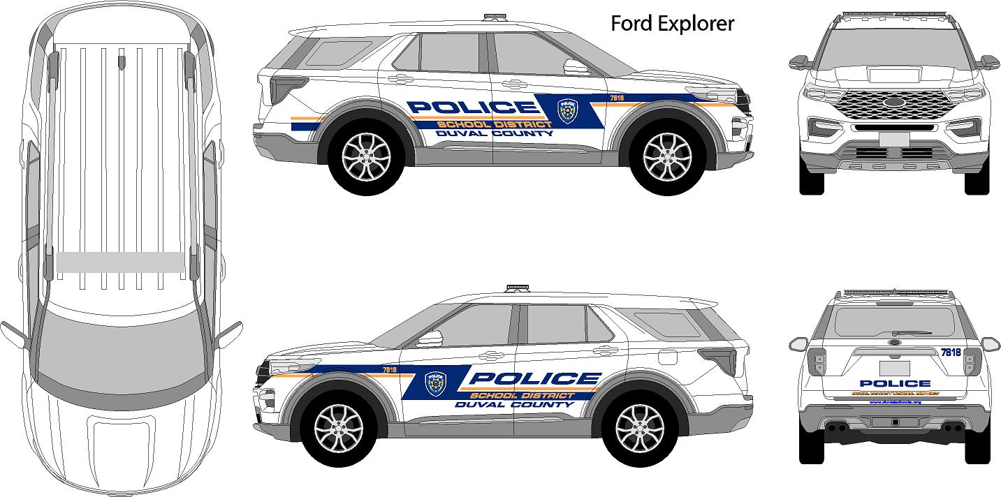 Ford Interceptor Decal Graphics Kit – Large
