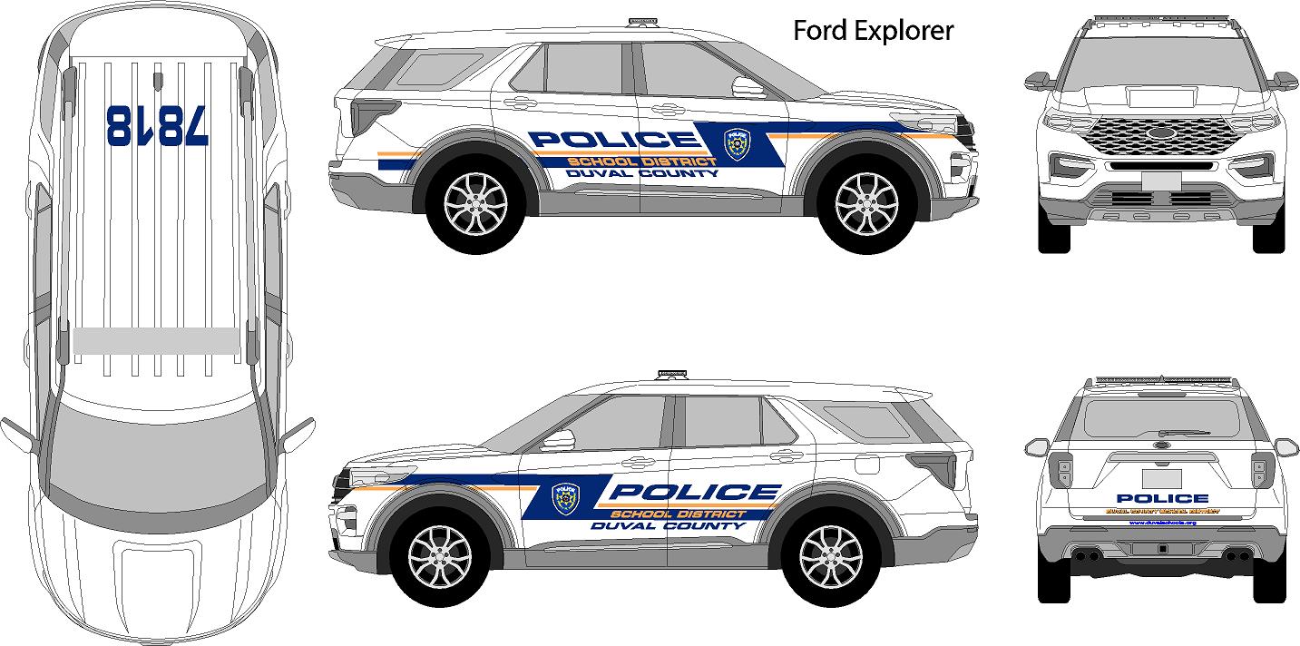 Ford Interceptor Decal Graphics Kit – Large