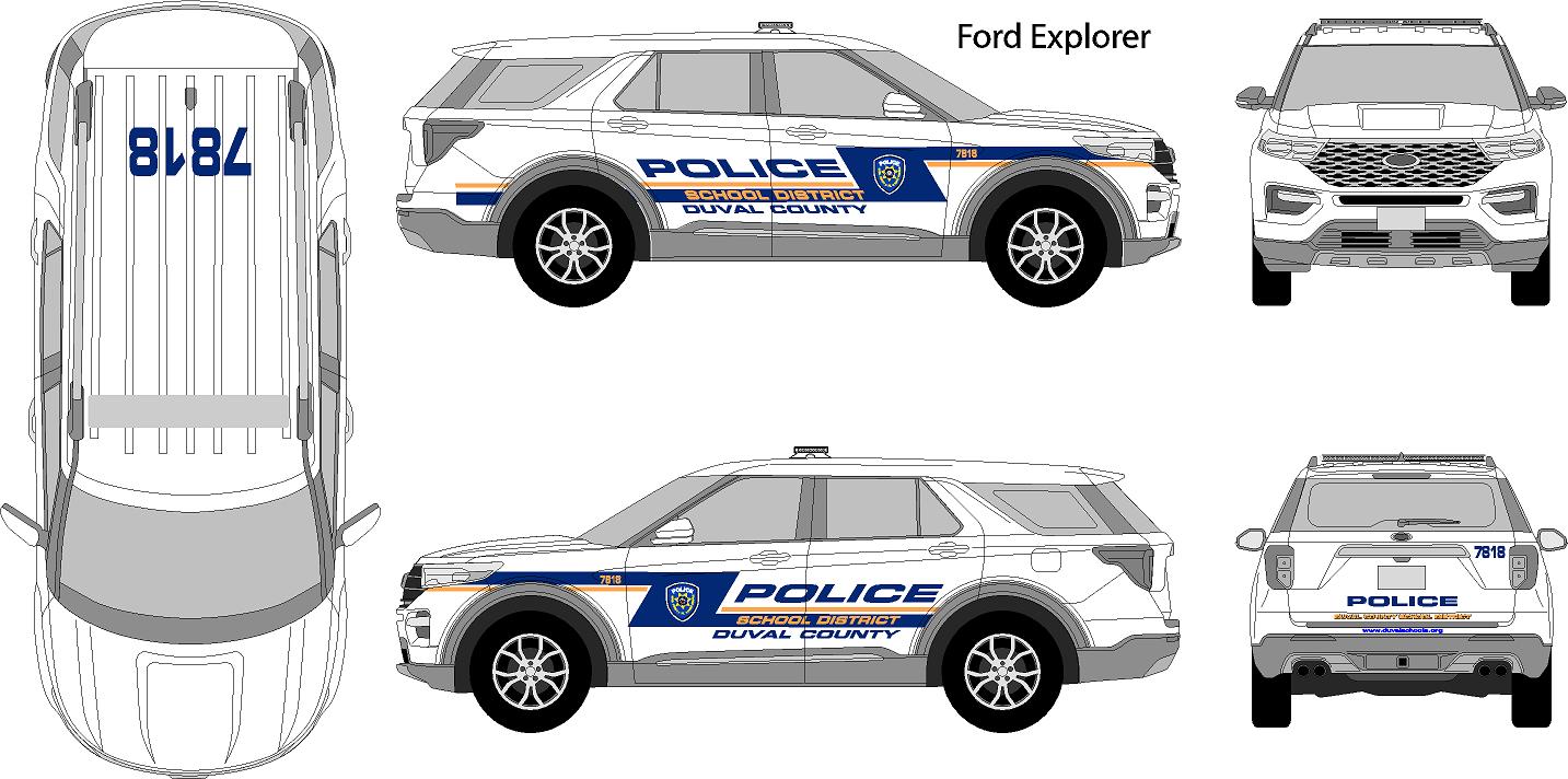 Ford Interceptor Decal Graphics Kit – Large