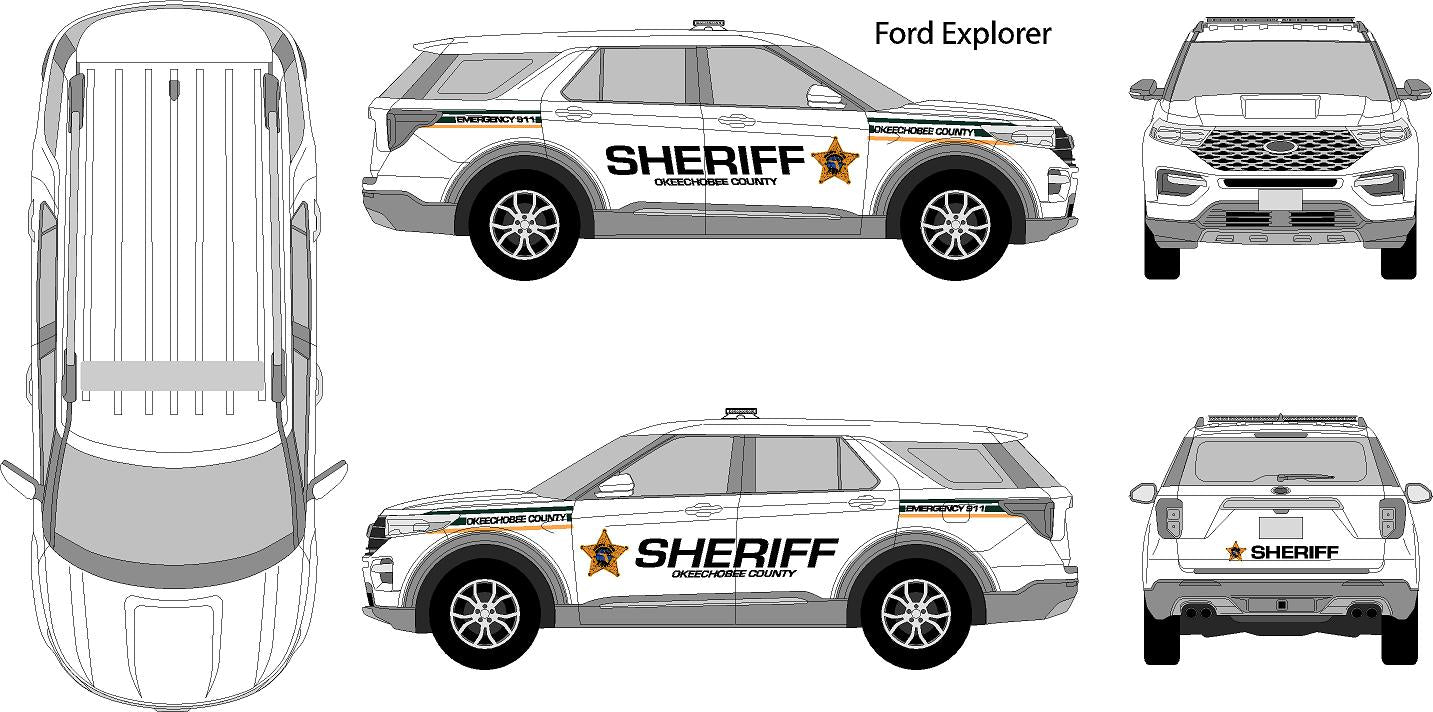 Ford Interceptor Decal Graphics Kit – Medium