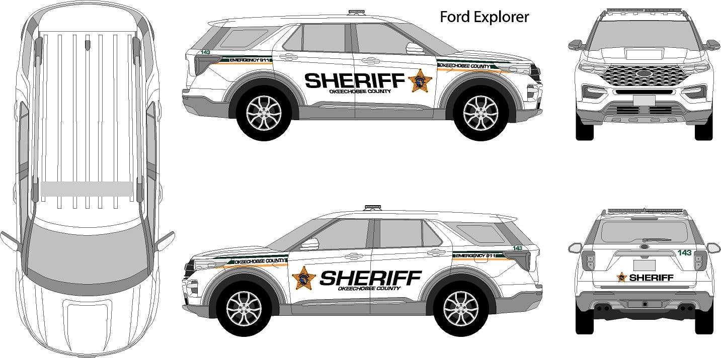 Ford Interceptor Decal Graphics Kit – Medium