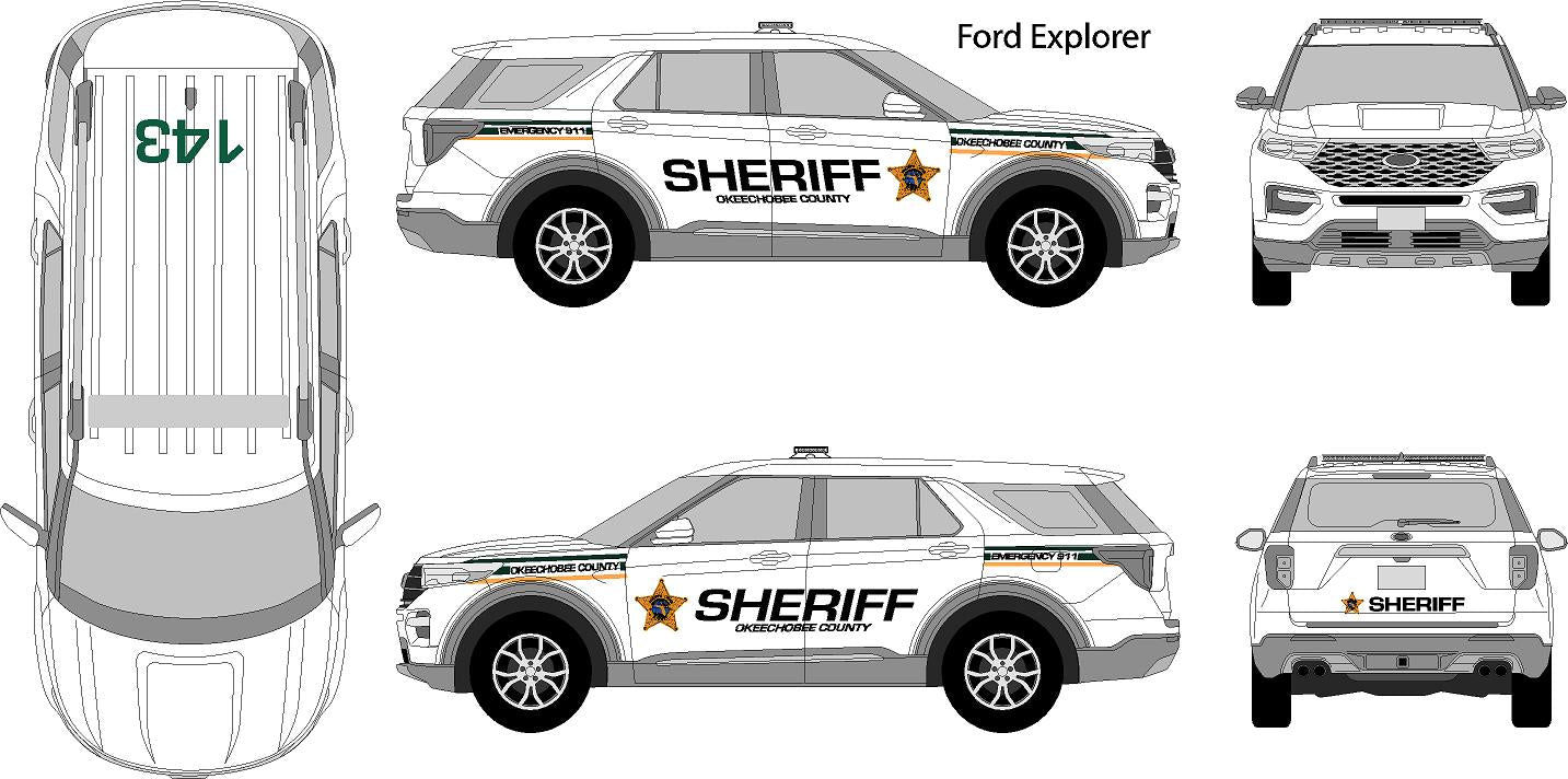 Ford Interceptor Decal Graphics Kit – Medium