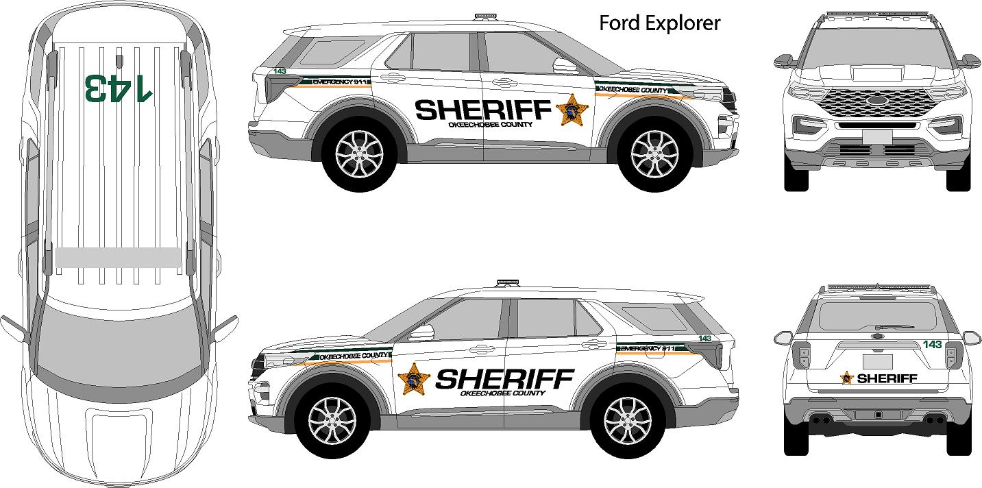 Ford Interceptor Decal Graphics Kit – Medium