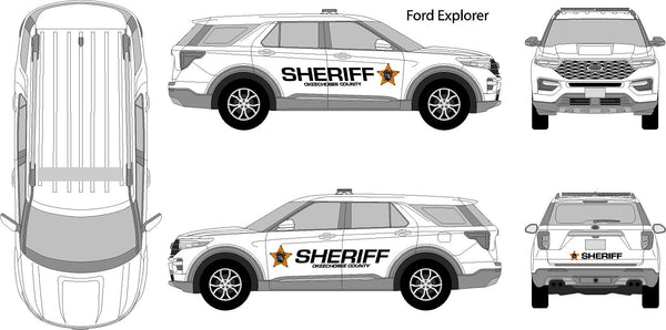 Ford Interceptor Decal Graphics Kit – Small