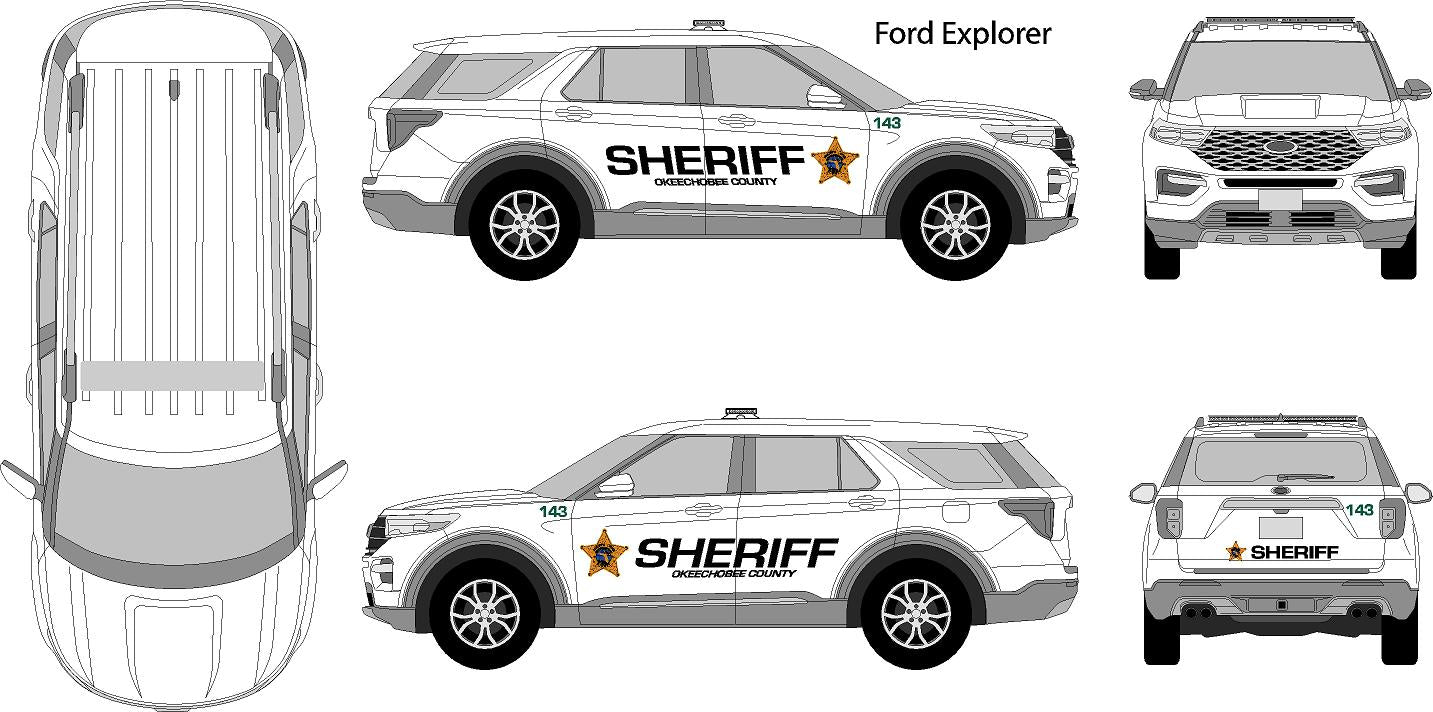 Ford Interceptor Decal Graphics Kit – Small