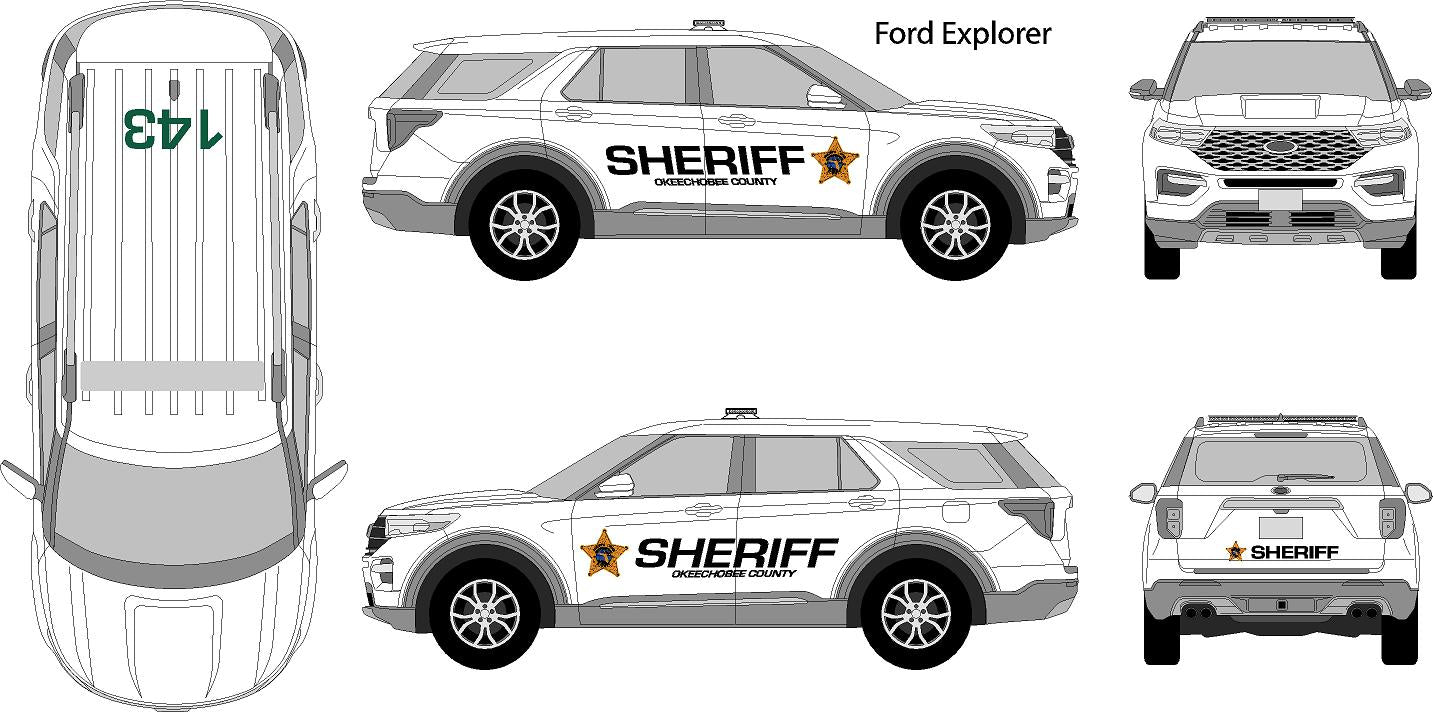 Ford Interceptor Decal Graphics Kit – Small