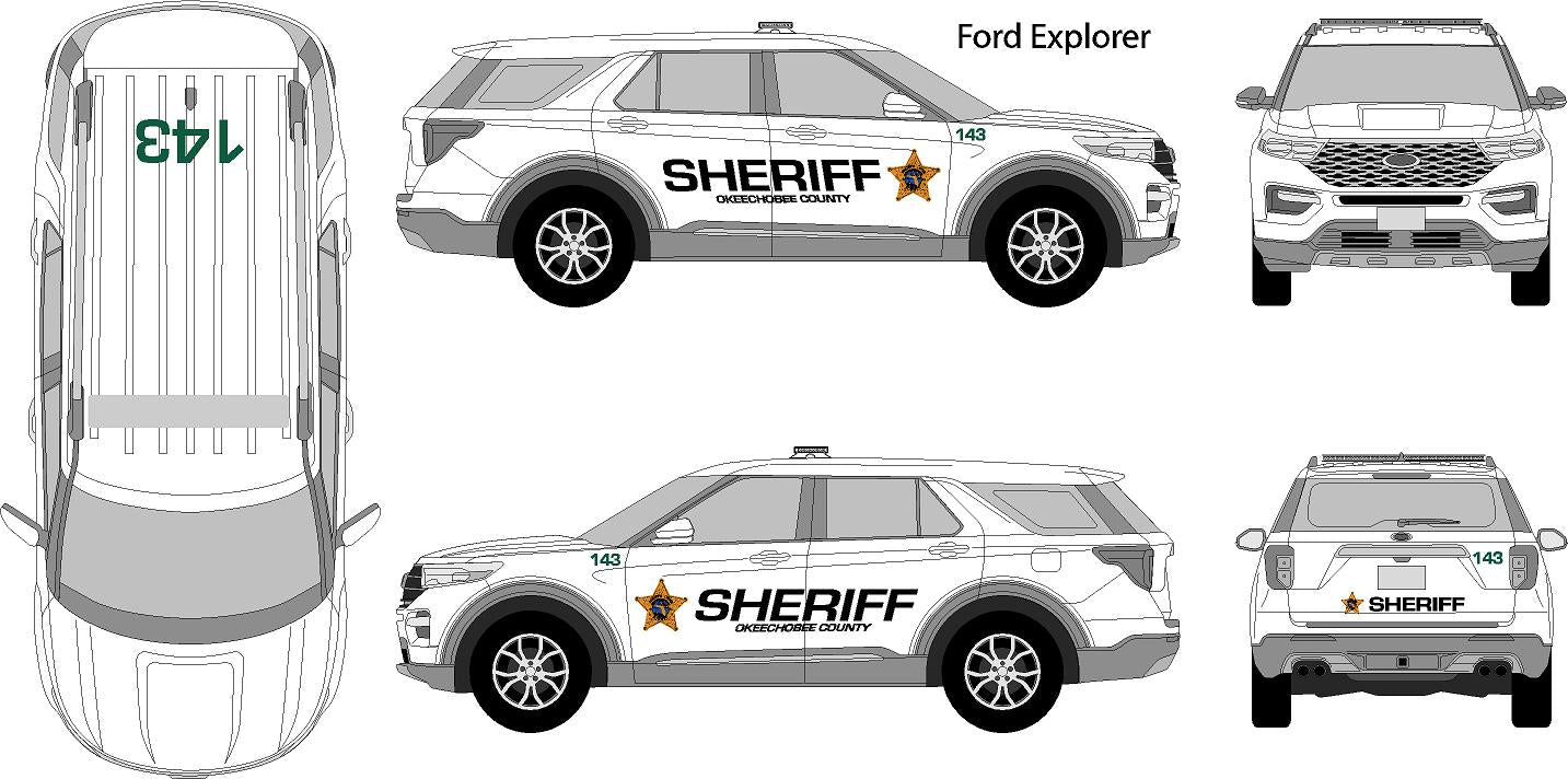 Ford Interceptor Decal Graphics Kit – Small