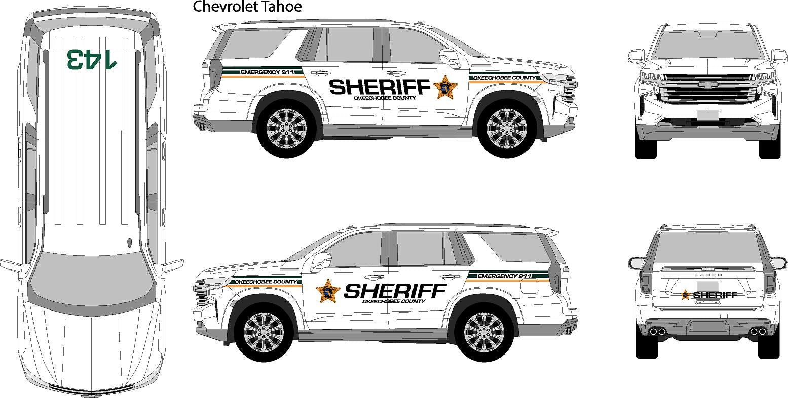 Chevrolet Tahoe Decal Graphics Kit – Medium
