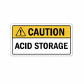 caution-acid-storage Sign | 24" x 36" | 030 Magnetic
