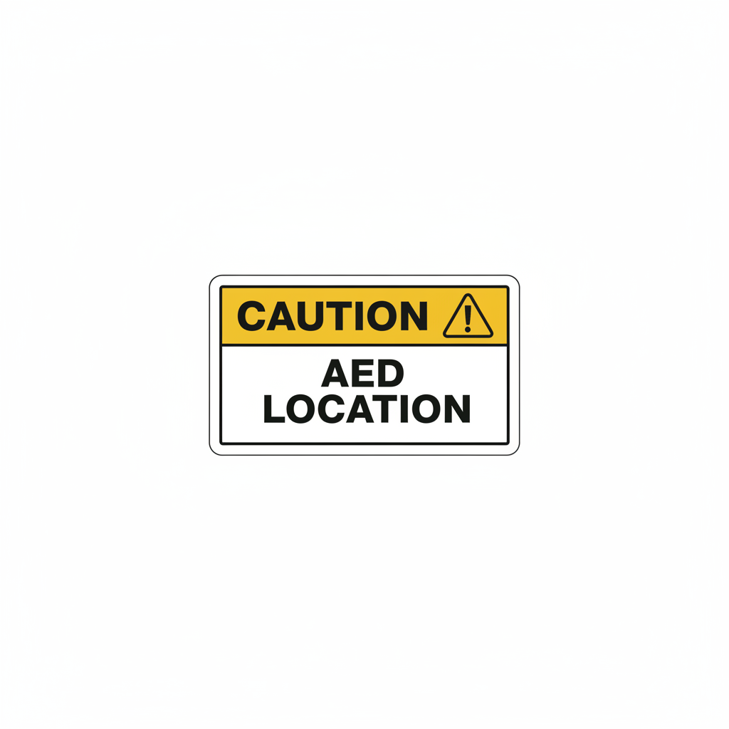caution-aed-location Sign | 24" x 36" | 030 Magnetic