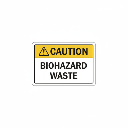 caution-biohazard-waste Sign | 24" x 36" | 030 Magnetic