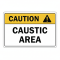 caution-caustic-area Sign | 24" x 36" | 030 Magnetic