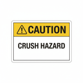 caution-crush-hazard Sign | 24" x 36" | 030 Magnetic