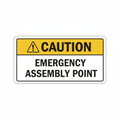 caution-emergency-assembly-point Sign | 24" x 36" | 030 Magnetic