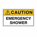 caution-emergency-shower Sign | 24" x 36" | 030 Magnetic