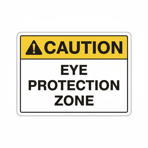 caution-eye-protection-zone Sign | 24" x 36" | 030 Magnetic