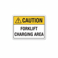 caution-forklift-charging-area Sign | 24" x 36" | 030 Magnetic