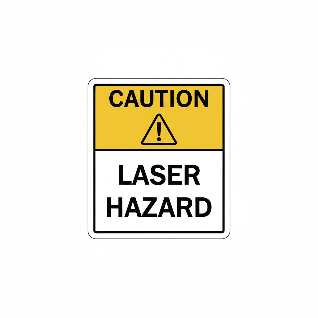 caution-laser-hazard Sign | 24" x 36" | 030 Magnetic