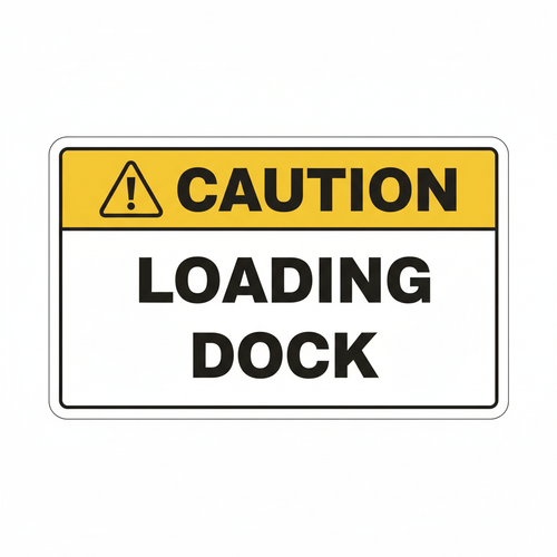 caution-loading-dock Sign | 24" x 36" | 030 Magnetic
