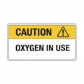 caution-oxygen-in-use Sign | 24" x 36" | 030 Magnetic
