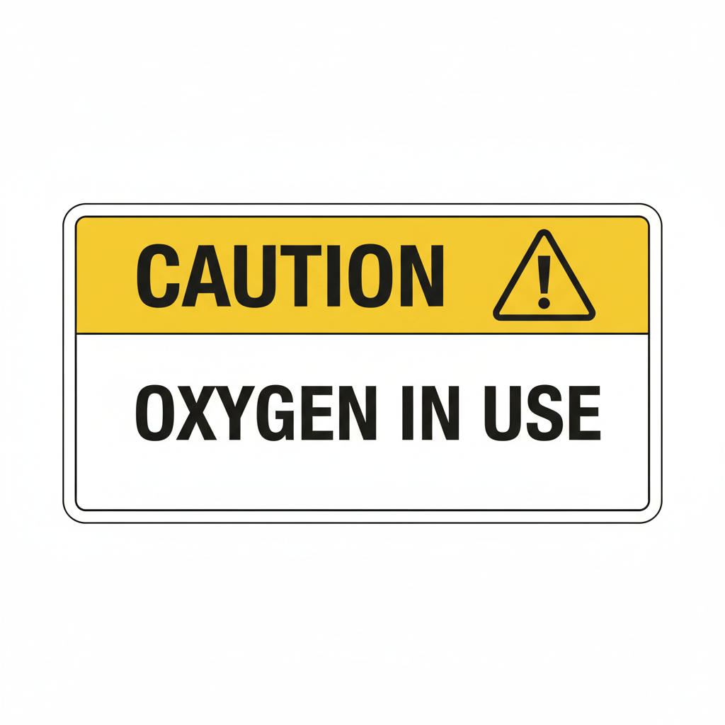 caution-oxygen-in-use Sign | 24" x 36" | 030 Magnetic