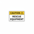 caution-rescue-equipment Sign | 24" x 36" | 030 Magnetic