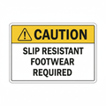 caution-slip-resistant-footwear Sign | 24" x 36" | 030 Magnetic