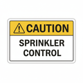 caution-sprinkler-control Sign | 24" x 36" | 030 Magnetic