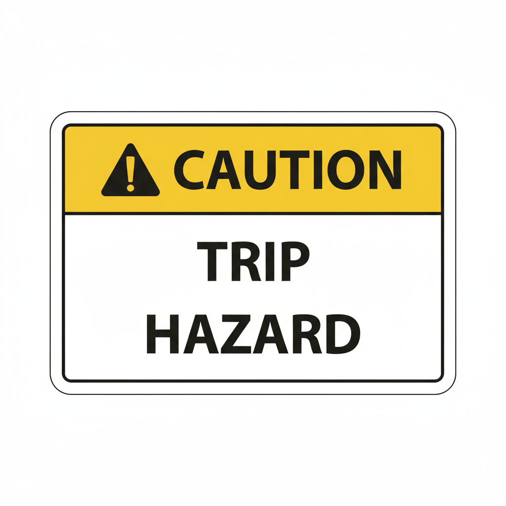 caution-trip-hazard Sign | 24" x 36" | 030 Magnetic