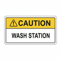caution-wash-station Sign | 24" x 36" | 030 Magnetic
