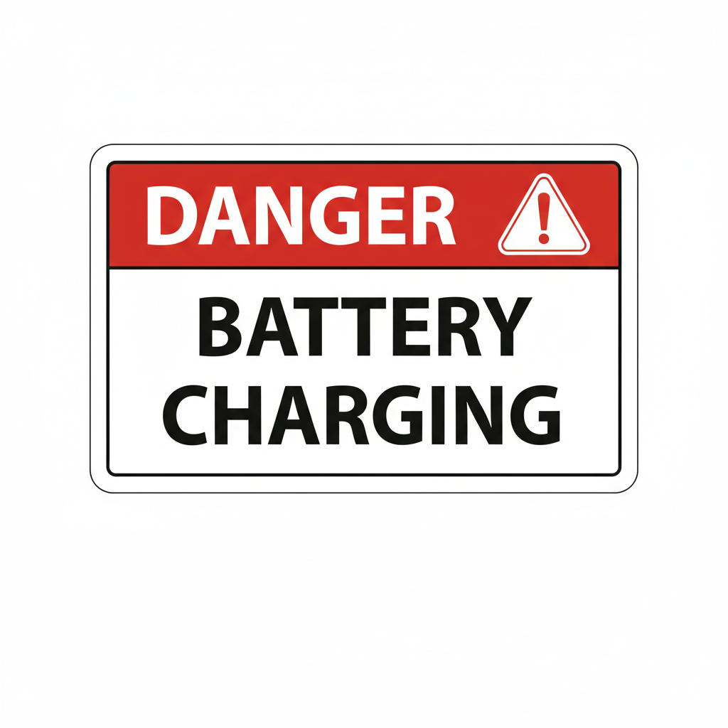 danger-battery-charging Sign | 24" x 36" | 030 Magnetic