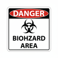 danger-biohazard-area Sign | 24" x 36" | 030 Magnetic