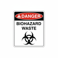 danger-biohazard-waste Sign | 24" x 36" | 030 Magnetic