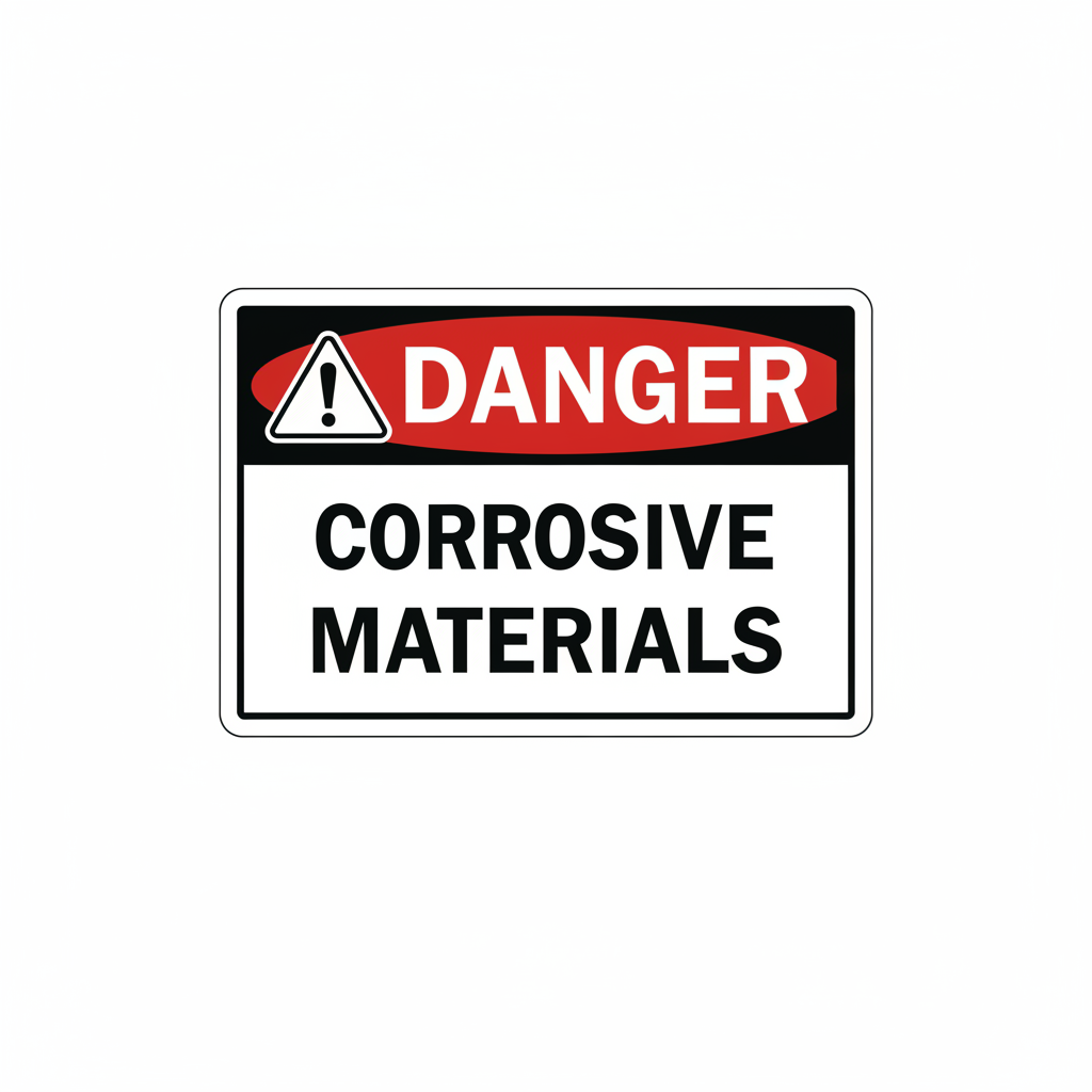 danger-corrosive-materials Sign | 24" x 36" | 030 Magnetic
