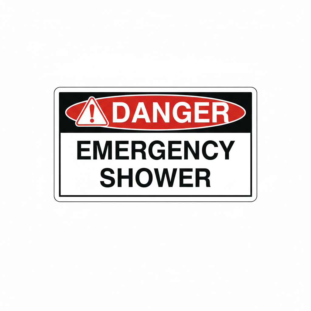 danger-emergency-shower Sign | 24" x 36" | 030 Magnetic