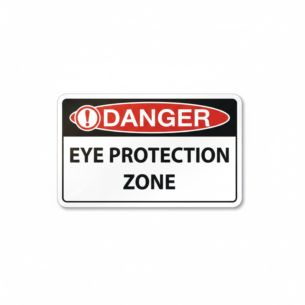 danger-eye-protection-zone Sign | 24" x 36" | 030 Magnetic