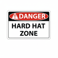 danger-hard-hat-zone Sign | 24" x 36" | 030 Magnetic