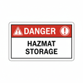 danger-hazmat-storage Sign | 24" x 36" | 030 Magnetic