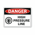 danger-high-pressure-line Sign | 24" x 36" | 030 Magnetic