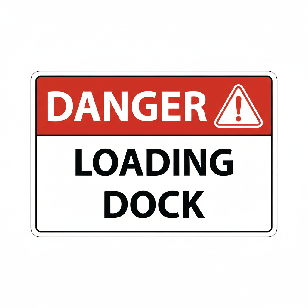 danger-loading-dock Sign | 24" x 36" | 030 Magnetic