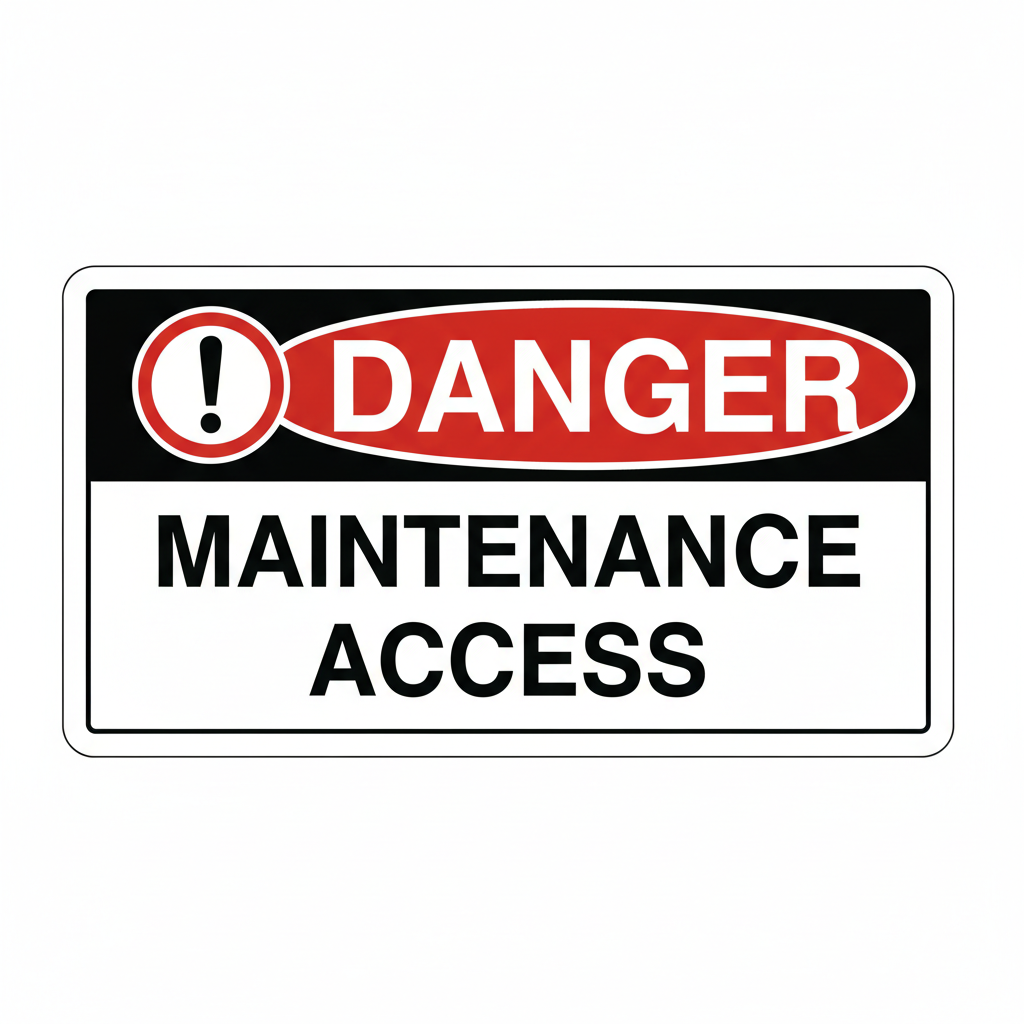 danger-maintenance-access Sign | 24" x 36" | 030 Magnetic