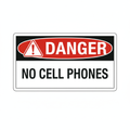 danger-no-cell-phones Sign | 24" x 36" | 030 Magnetic