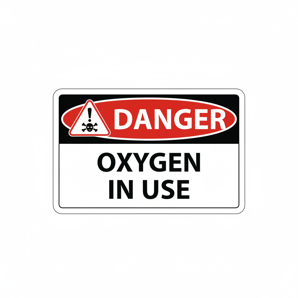 danger-oxygen-in-use Sign | 24" x 36" | 030 Magnetic