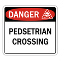 danger-pedestrian-crossing Sign | 24" x 36" | 030 Magnetic