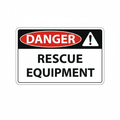 danger-rescue-equipment Sign | 24" x 36" | 030 Magnetic