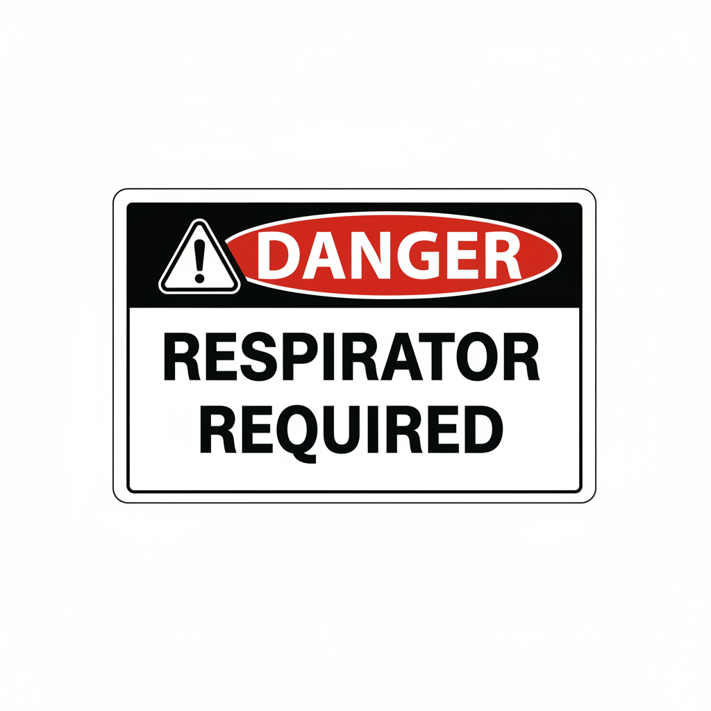 danger-respirator-required Sign | 24" x 36" | 030 Magnetic
