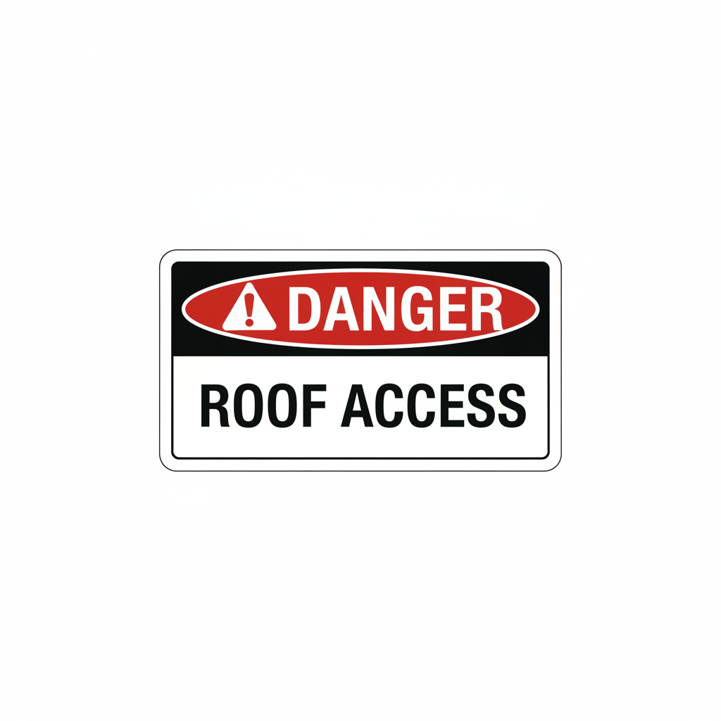 danger-roof-access Sign | 24" x 36" | 030 Magnetic