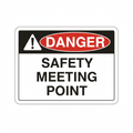 danger-safety-meeting-point Sign | 24" x 36" | 030 Magnetic